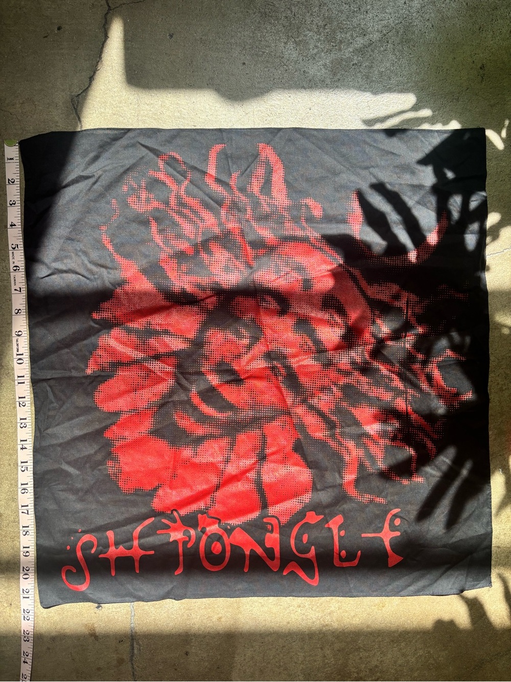 Shpongle music black 100% 💯 cotton bandana with red classic design, new merch
